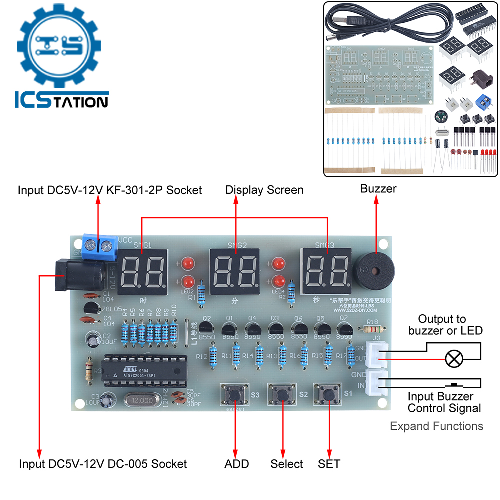 DIY Electronic Kit 6Bit Red LE - Diy Electronics Learning Kit recension och pris