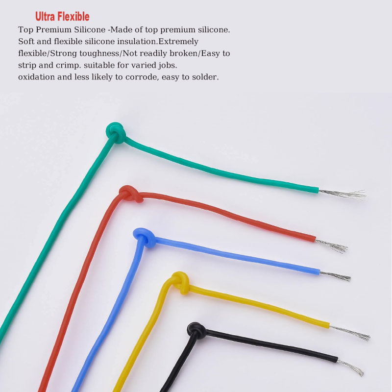 Soft Silicone Wire Kit 16awg 1 - Diy Electronics Project Kit recension och pris